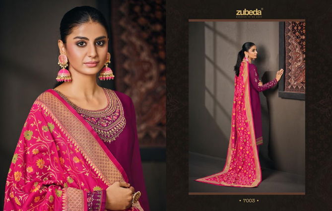 Zubeda Sabiha 7 Exclusive Designer Wear Wholesale Georgette Salwar Suits Catalog
